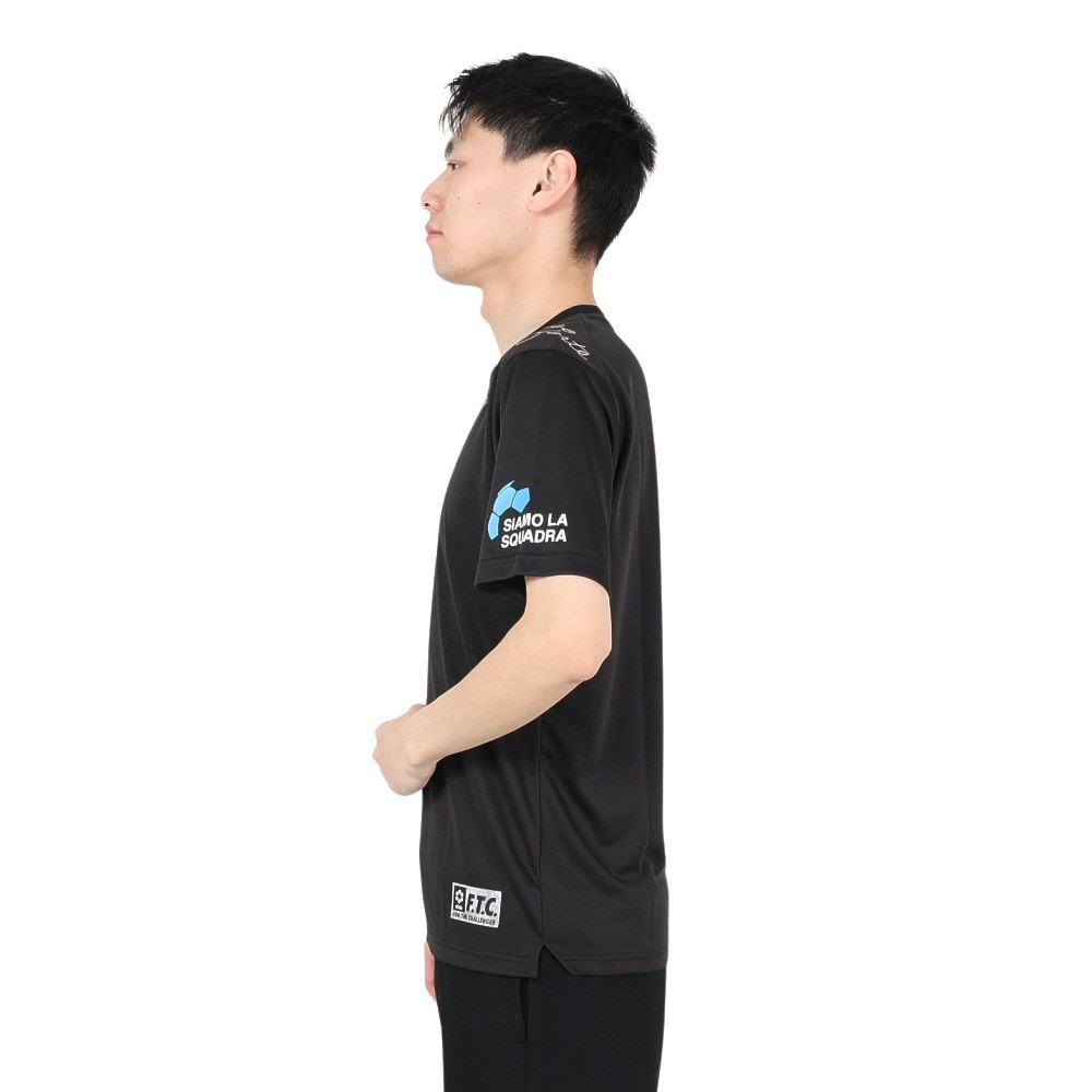 スフィーダ（SFIDA）（メンズ）サッカー フットサルウェア Challenger プラクティス半袖Tシャツ SA-23115 BLK
