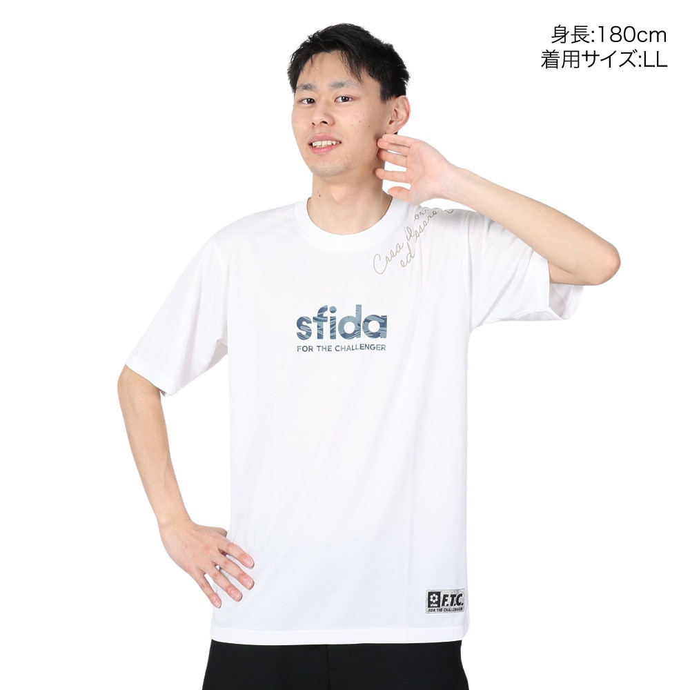 スフィーダ（SFIDA）（メンズ）サッカー フットサルウェア Challenger プラクティス半袖Tシャツ SA-23115 WHT