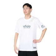 (メンズ)サッカー フットサルウェア Challenger プラクティス半袖Tシャツ SA-23115 WHT