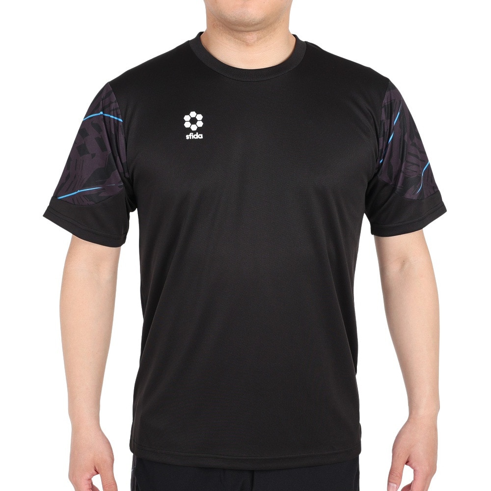 スフィーダ（SFIDA）（メンズ）サッカー フットサルウェア TEAMPresプラクティスシャツ半袖 SA-23807 BLK