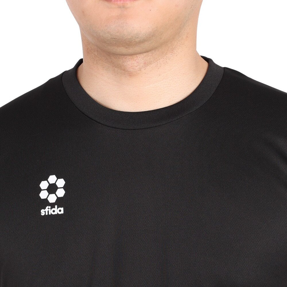 スフィーダ（SFIDA）（メンズ）サッカー フットサルウェア TEAMPresプラクティスシャツ半袖 SA-23807 BLK