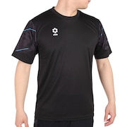 (メンズ)サッカー フットサルウェア TEAMPresプラクティスシャツ半袖 SA-23807 BLK