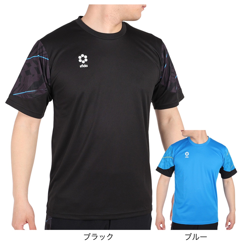 スフィーダ（SFIDA）（メンズ）サッカー フットサルウェア TEAMPresプラクティスシャツ半袖 SA-23807 BLK