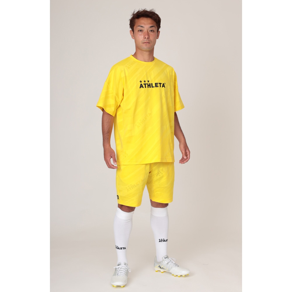 アスレタ（ATHLETA）（メンズ）サッカー フットサルウェア ジャガードスウェットシャツ 03372 YEL 速乾