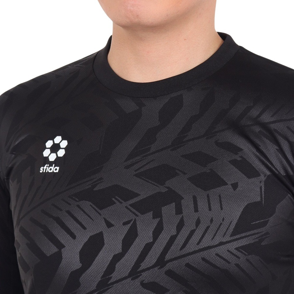 スフィーダ（SFIDA）（メンズ）サッカー フットサルウェア TEAMPres 長袖プラクティスシャツ SA-23503 BLK 速乾
