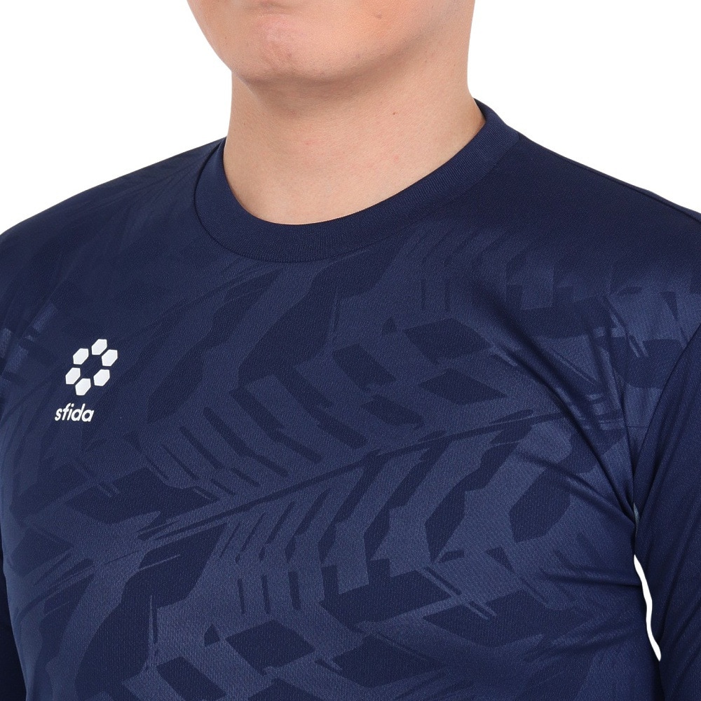 スフィーダ（SFIDA）（メンズ）サッカー フットサルウェア TEAMPres 長袖プラクティスシャツ SA-23503 NVY 速乾