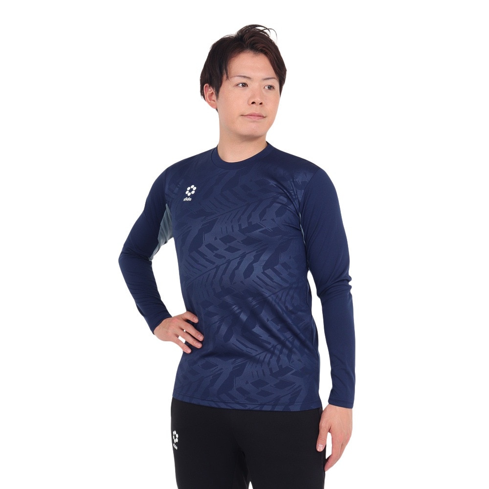 スフィーダ（SFIDA）（メンズ）サッカー フットサルウェア TEAMPres 長袖プラクティスシャツ SA-23503 NVY 速乾