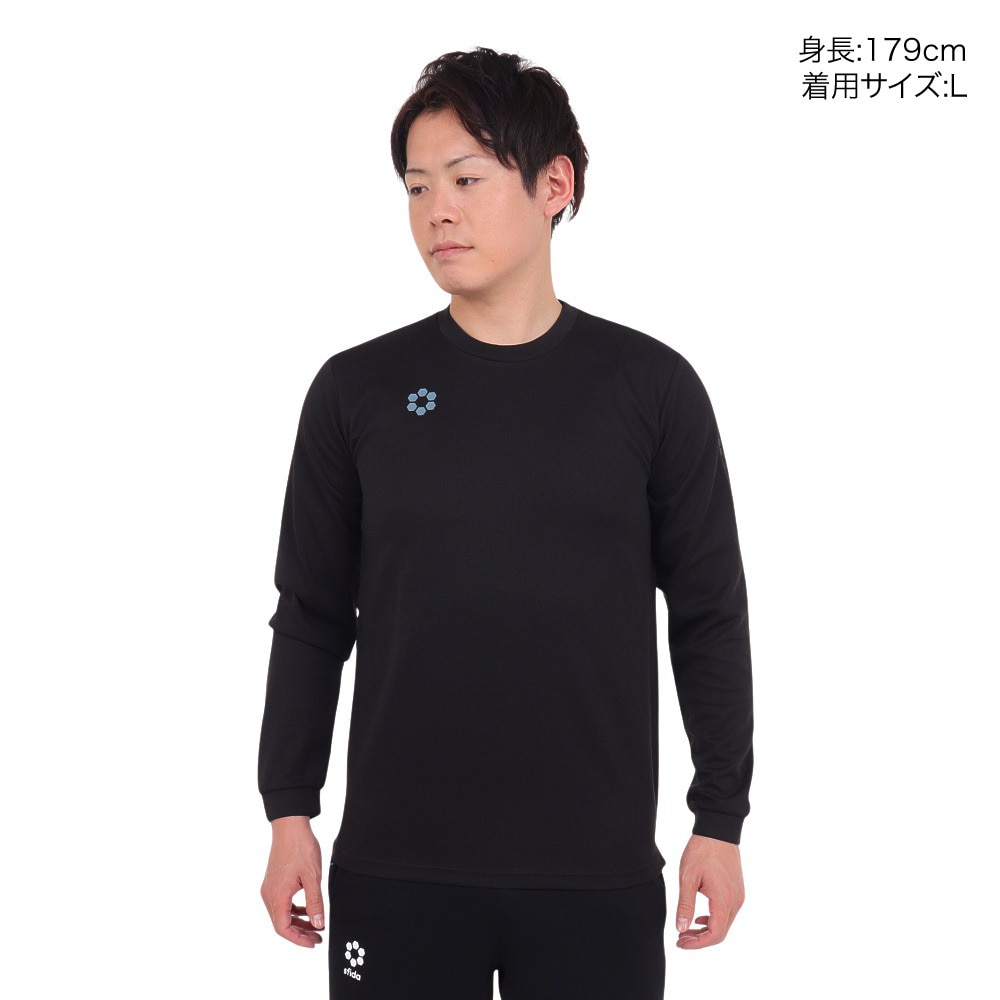 スフィーダ（SFIDA）（メンズ）サッカー フットサルウェア Challenger 長袖プラクティスシャツ SA-23511 BLK