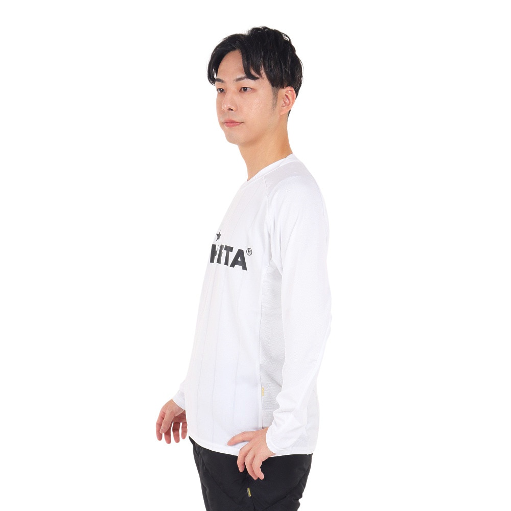 アスレタ（ATHLETA）（メンズ）サッカー フットサルウェア 長袖 プラクティスシャツ 2394 WHT