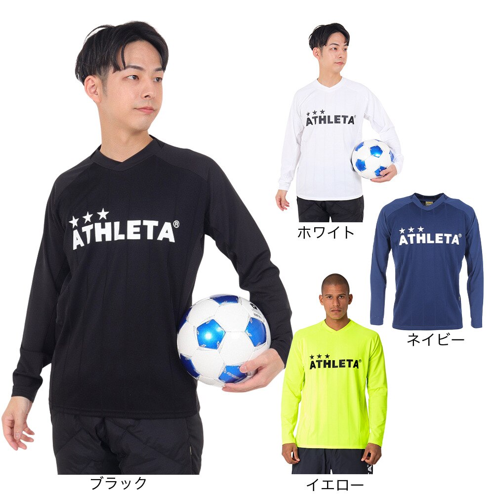 アスレタ（ATHLETA）（メンズ）サッカー フットサルウェア 長袖 プラクティスシャツ 2394 NVY