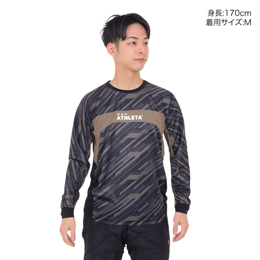 アスレタ（ATHLETA）（メンズ）サッカー フットサルウェア グラフィックプラクティスシャツ 2395 BLK