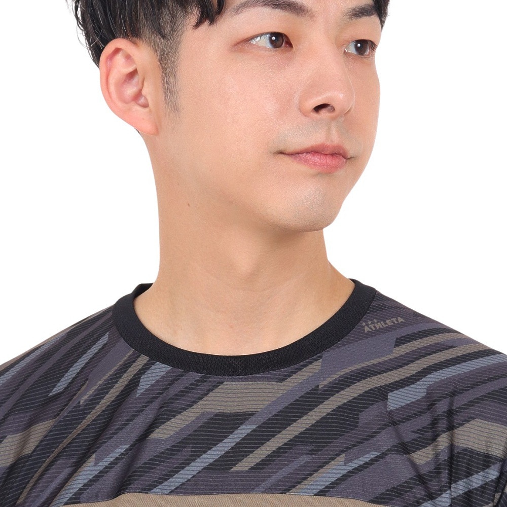 アスレタ（ATHLETA）（メンズ）サッカー フットサルウェア グラフィックプラクティスシャツ 2395 BLK