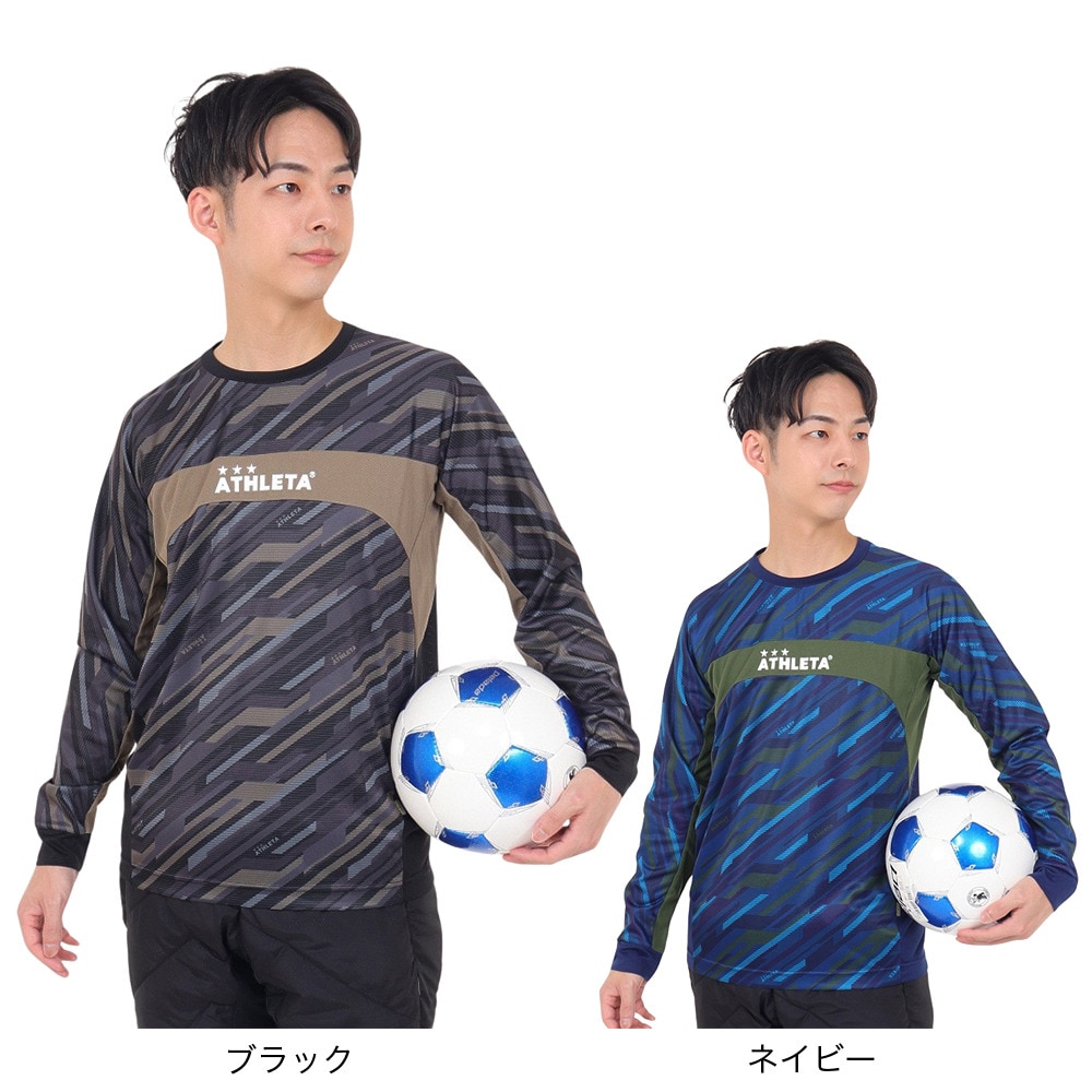 アスレタ（ATHLETA）（メンズ）サッカー フットサルウェア グラフィックプラクティスシャツ 2395 NVY
