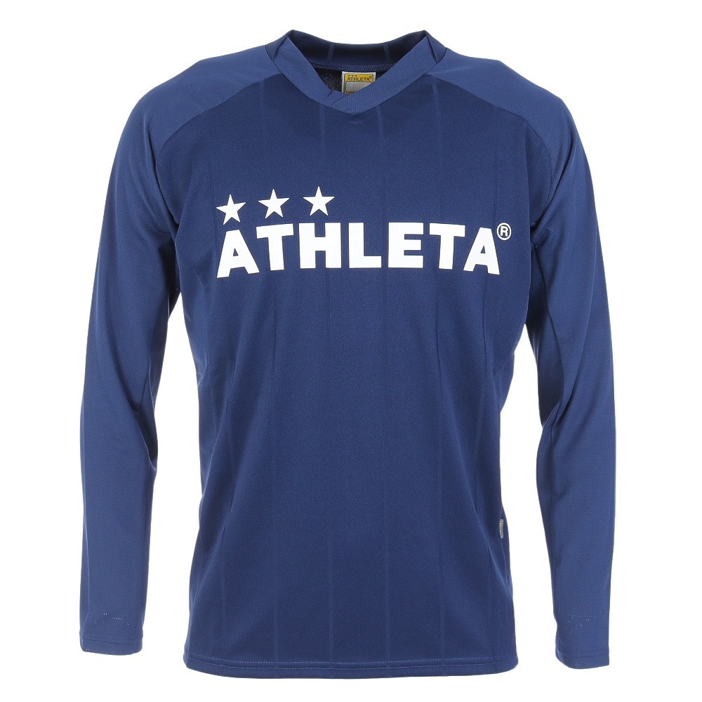 アスレタ（ATHLETA）（メンズ）サッカー フットサルウェア 長袖 プラクティスシャツ 2394 NVY