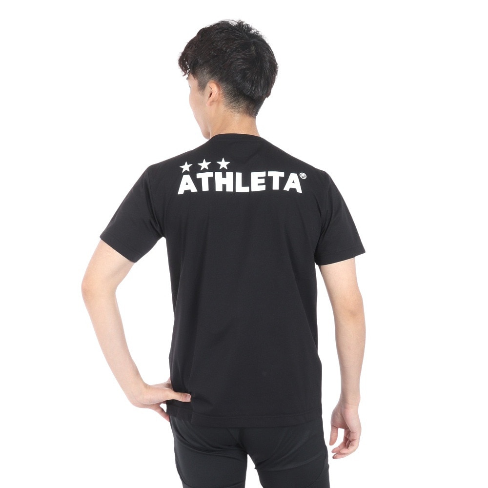 アスレタ（ATHLETA）（メンズ）サッカー フットサルウェア ロゴプラクティスTシャツ 18016 BLK