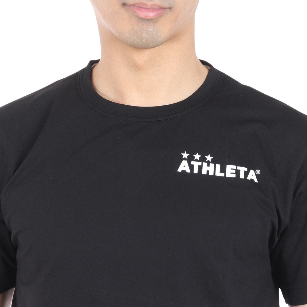 アスレタ（ATHLETA）（メンズ）サッカー フットサルウェア ロゴプラクティスTシャツ 18016 BLK
