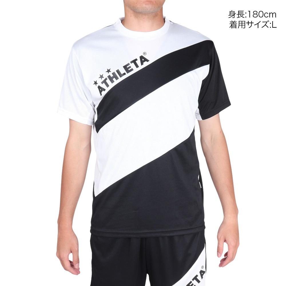 アスレタ（ATHLETA）（メンズ）サッカー フットサルウェア プラクティス 上下セット 2405 WHT/BLK