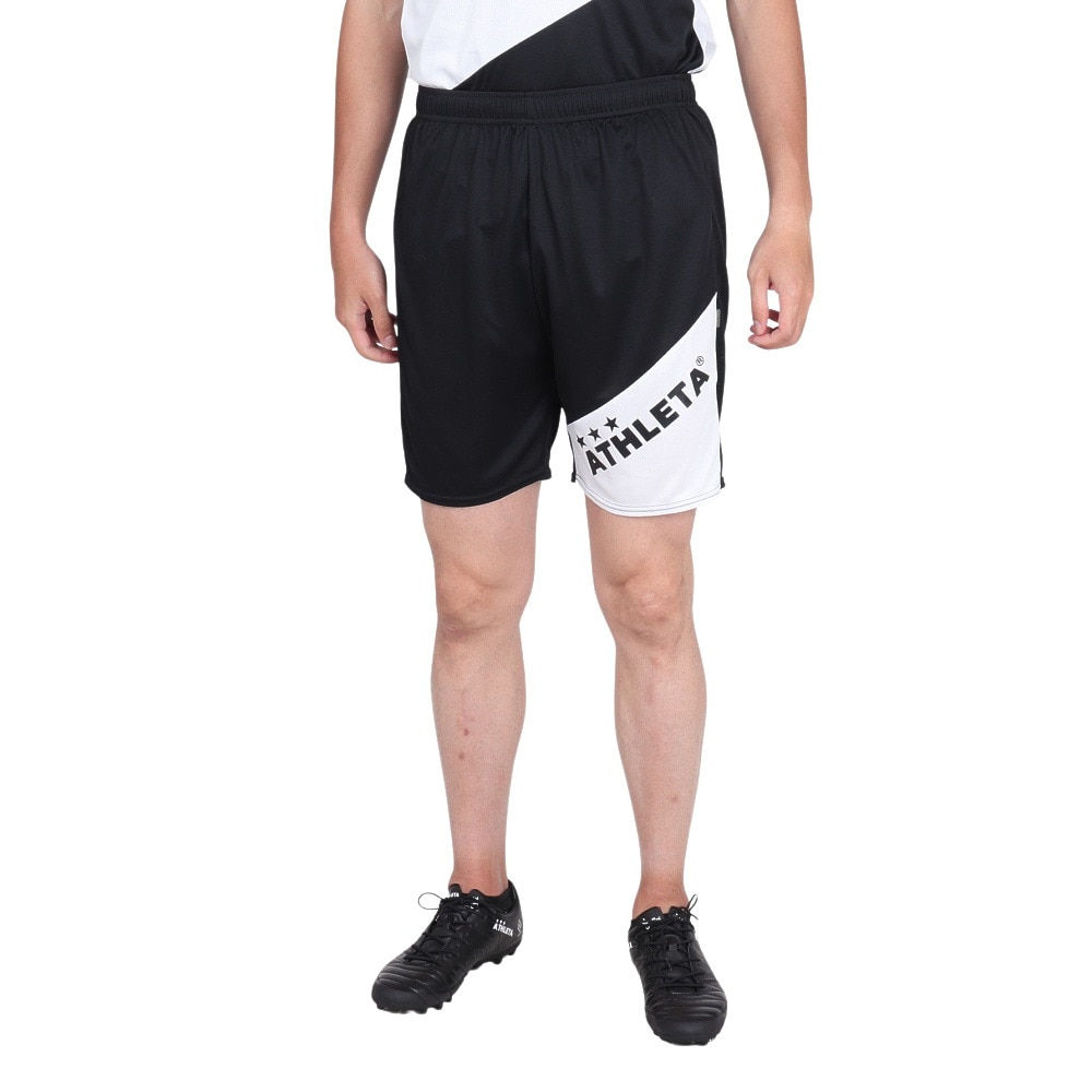 アスレタ（ATHLETA）（メンズ）サッカー フットサルウェア プラクティス 上下セット 2405 WHT/BLK