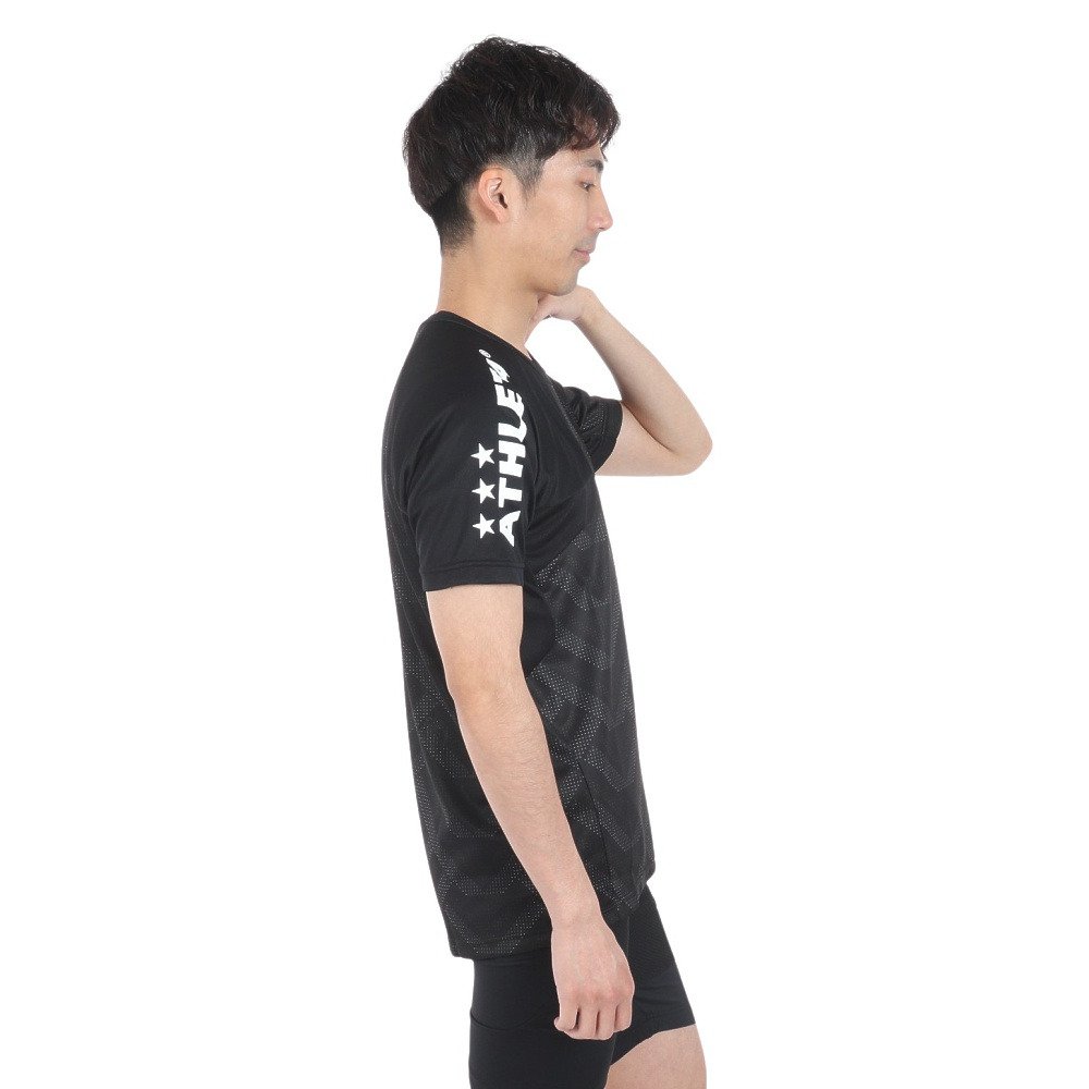 アスレタ（ATHLETA）（メンズ）サッカー フットサルウェア グラフィックプラクティスシャツ 2406 BLK