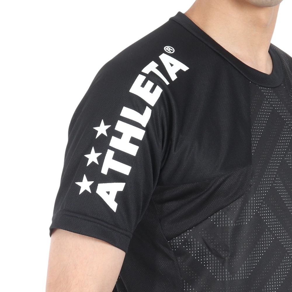 アスレタ（ATHLETA）（メンズ）サッカー フットサルウェア グラフィックプラクティスシャツ 2406 BLK