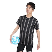 アスレタ（ATHLETA）（メンズ）サッカー フットサルウェア ストライププラクティスシャツ 2408 BLK