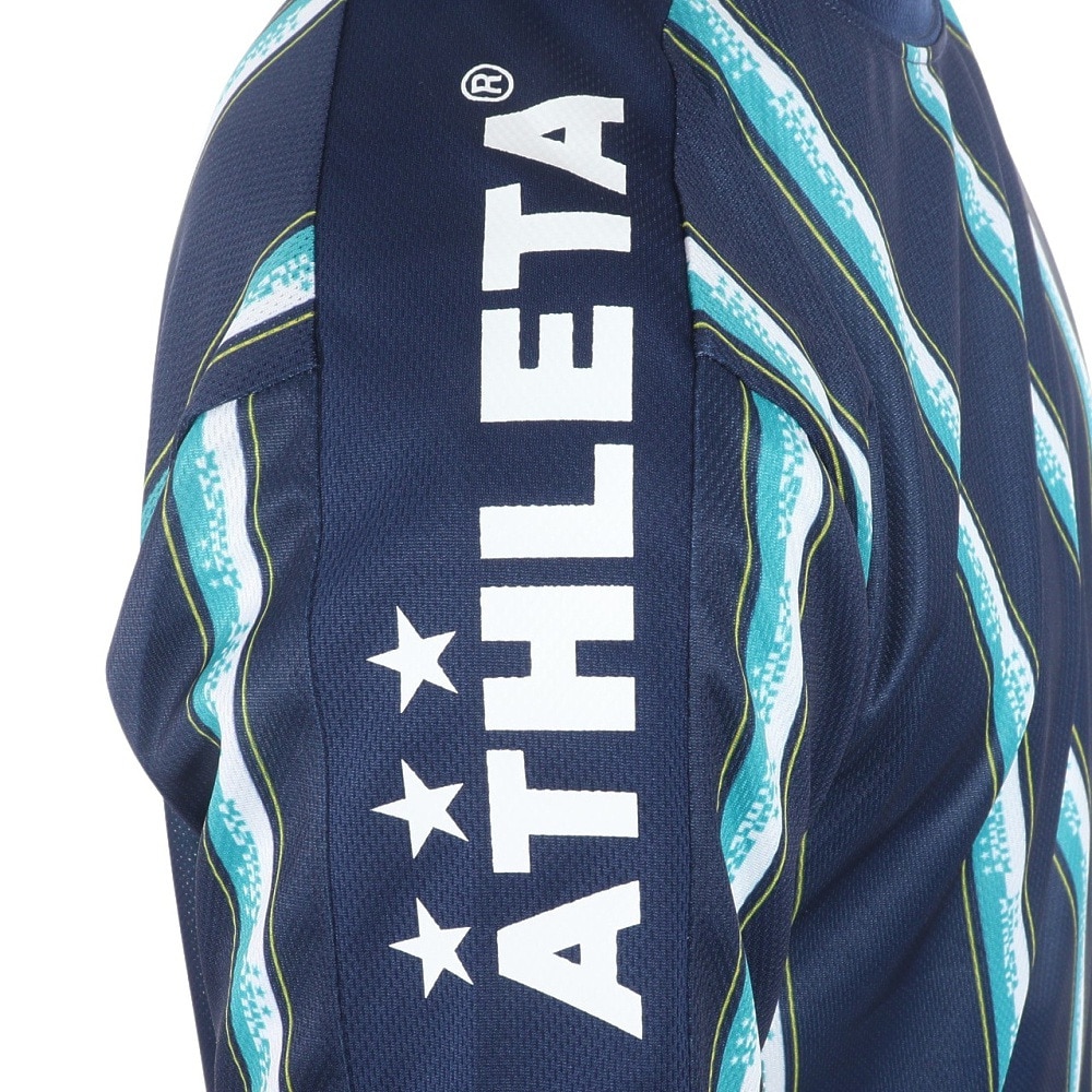 アスレタ（ATHLETA）（メンズ）サッカー フットサルウェア ストライププラクティスシャツ 2408 NVY