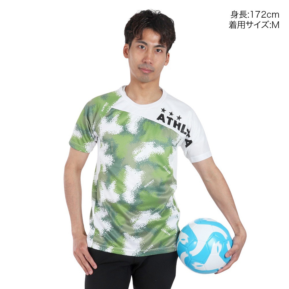 アスレタ（ATHLETA）（メンズ）サッカー フットサルウェア 柄プラクティスシャツ XE-450 WHT