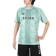 スフィーダ（SFIDA）（メンズ）サッカー フットサルウェア プラクティスシャツ センターストライプ SA-24X30 BLU HZ/GRY