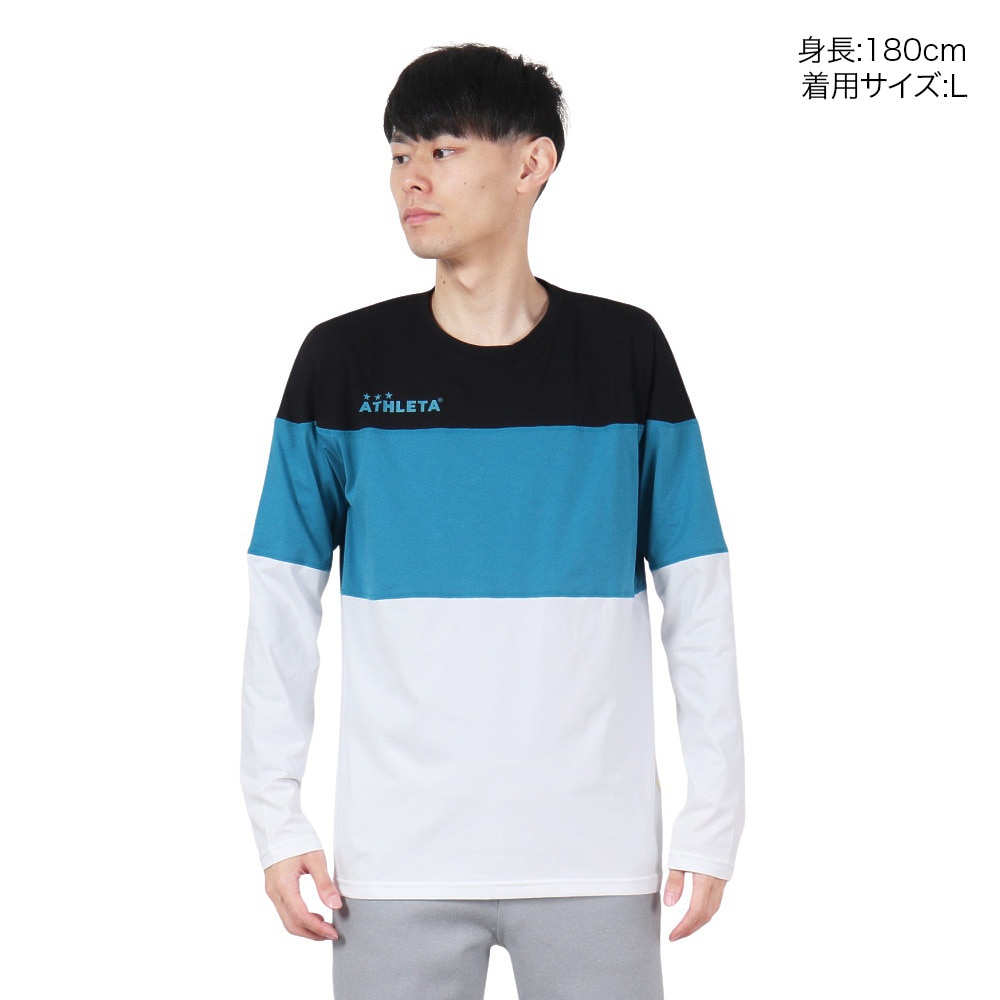 アスレタ（ATHLETA）（メンズ）サッカー フットサルウェア カラーブロックプラ 長袖Tシャツ 3388 FSA