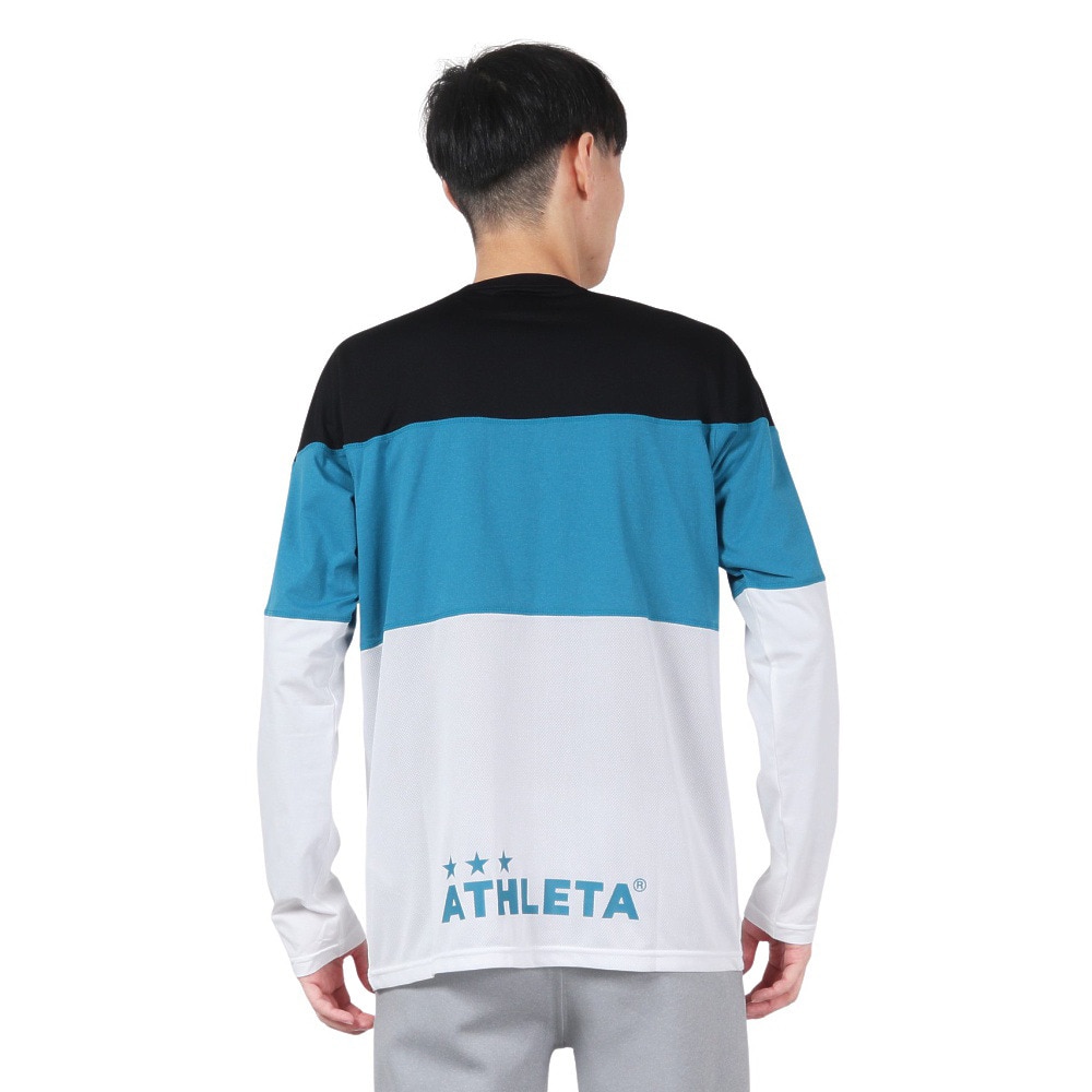 アスレタ（ATHLETA）（メンズ）サッカー フットサルウェア カラーブロックプラ 長袖Tシャツ 3388 FSA