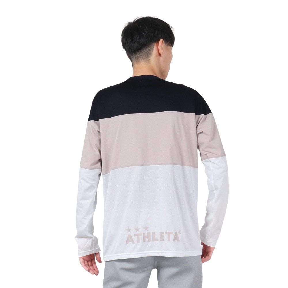 アスレタ（ATHLETA）（メンズ）サッカー フットサルウェア カラーブロックプラ 長袖Tシャツ 3388 GPN