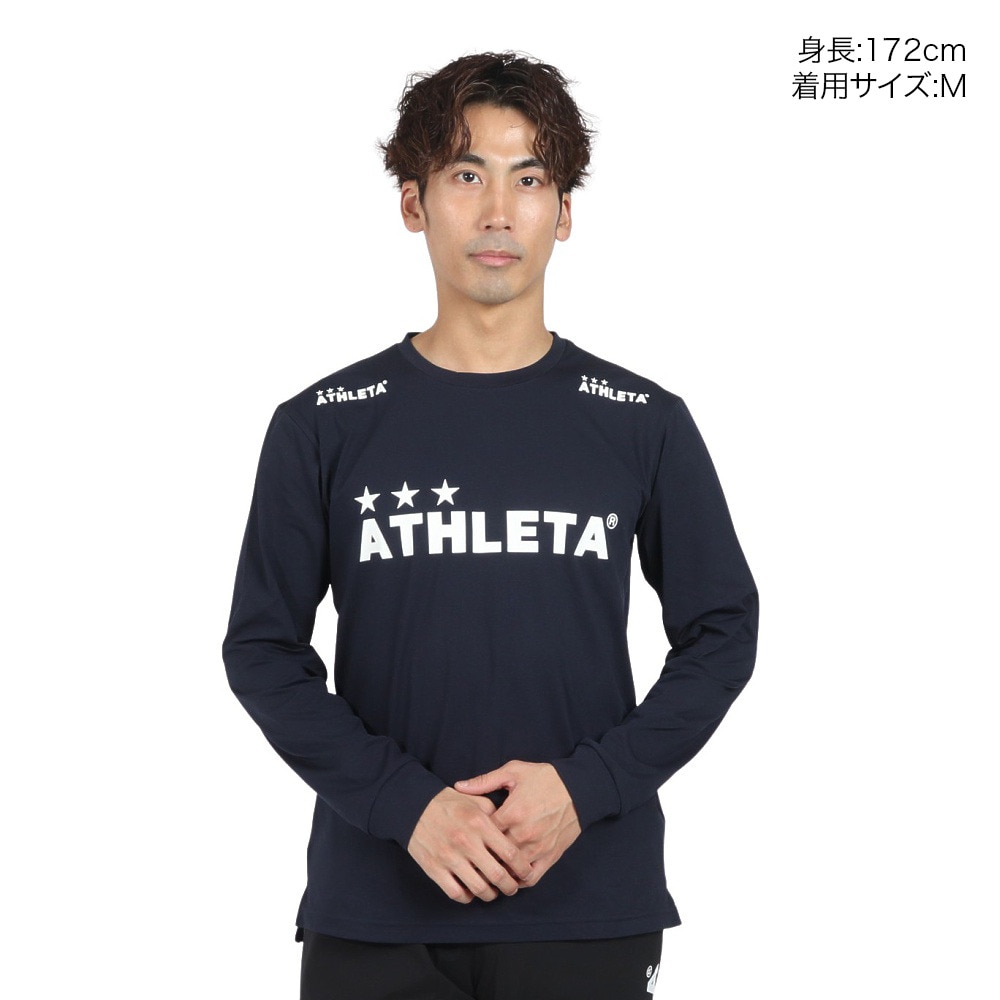 アスレタ（ATHLETA）（メンズ）サッカー フットサルウェア ロングTシャツ XE-455 NVY
