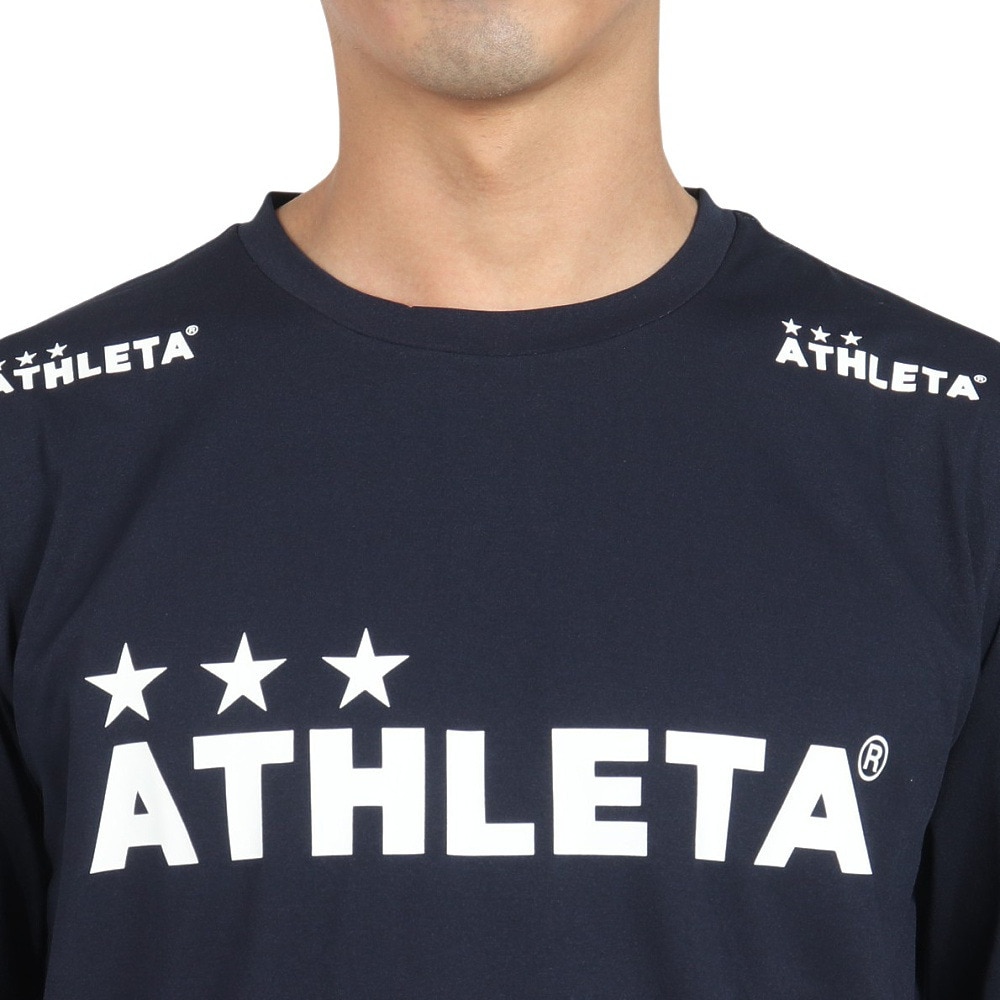 アスレタ（ATHLETA）（メンズ）サッカー フットサルウェア ロングTシャツ XE-455 NVY