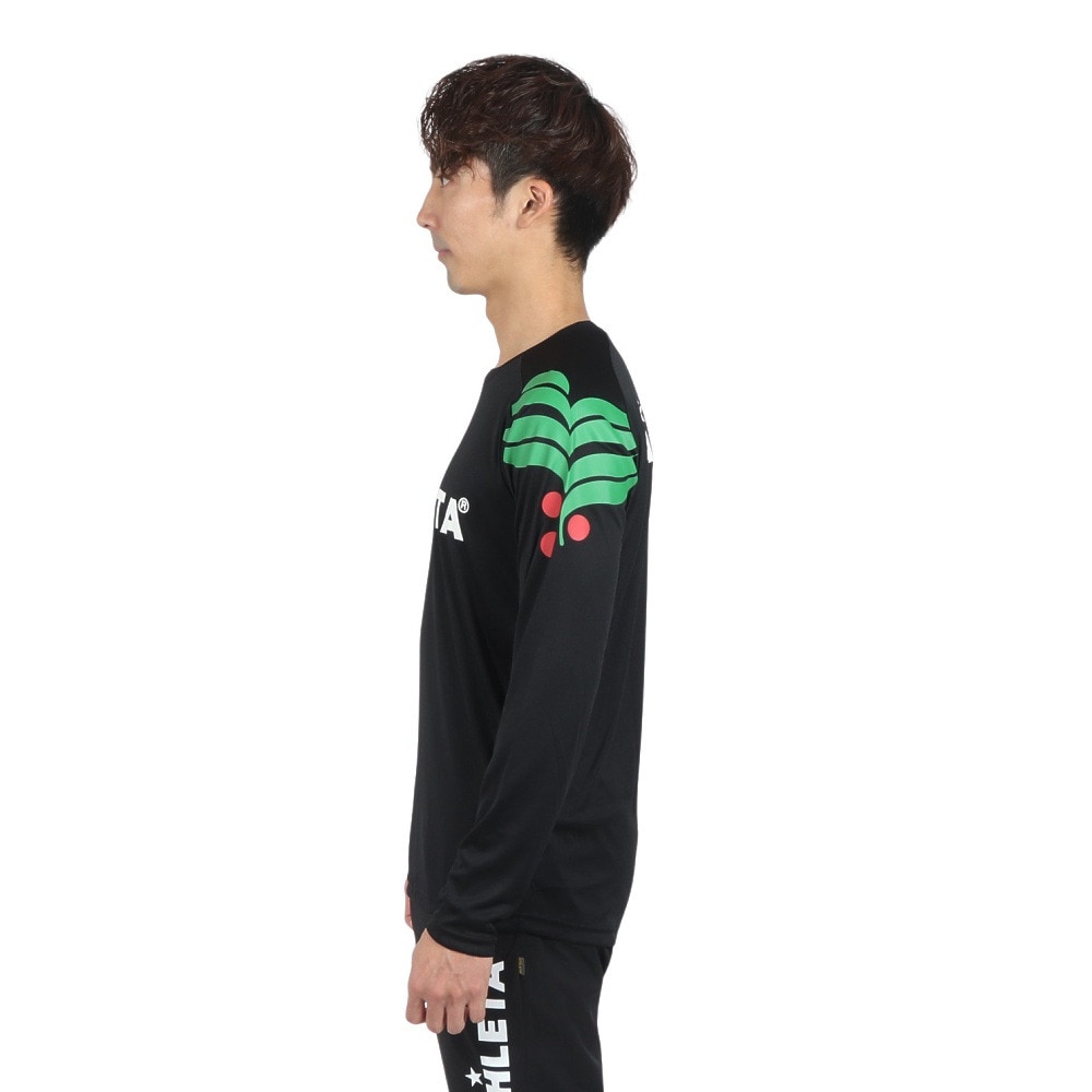 アスレタ（ATHLETA）（メンズ）サッカー フットサルウェア ロング プラクティス Tシャツ XE-456 BLK