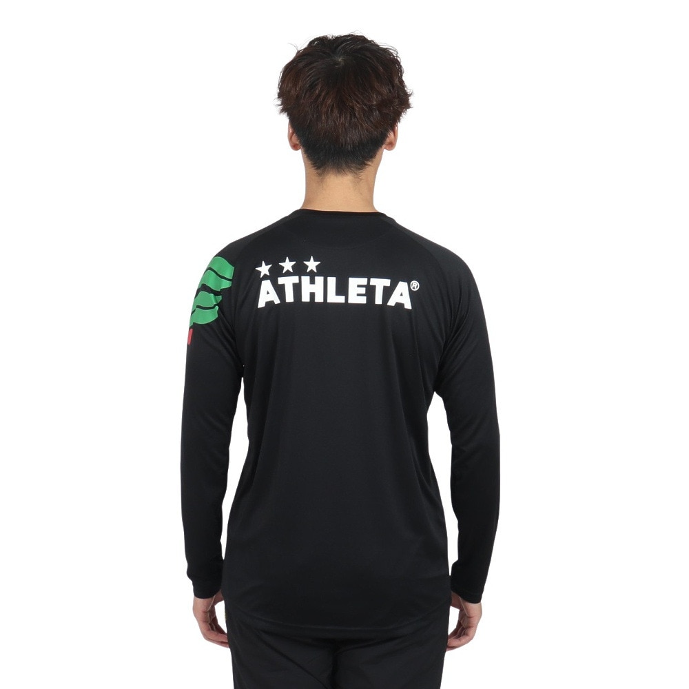 アスレタ（ATHLETA）（メンズ）サッカー フットサルウェア ロング プラクティス Tシャツ XE-456 BLK