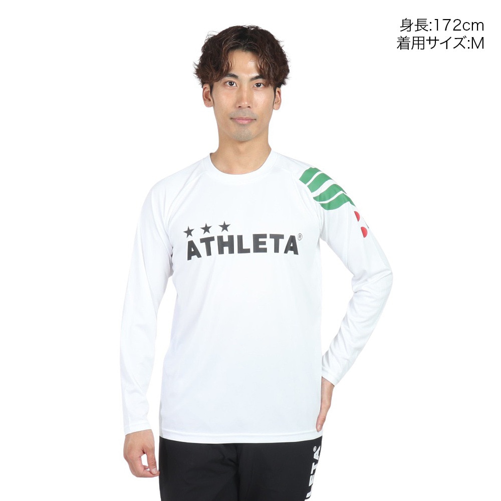 アスレタ（ATHLETA）（メンズ）サッカー フットサルウェア ロング プラクティス Tシャツ XE-456 WHT