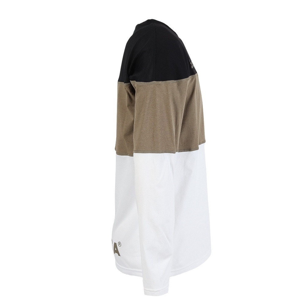 アスレタ（ATHLETA）（メンズ）サッカー フットサルウェア カラーブロックプラクティスロングスリーブTシャツ 3388 BEG