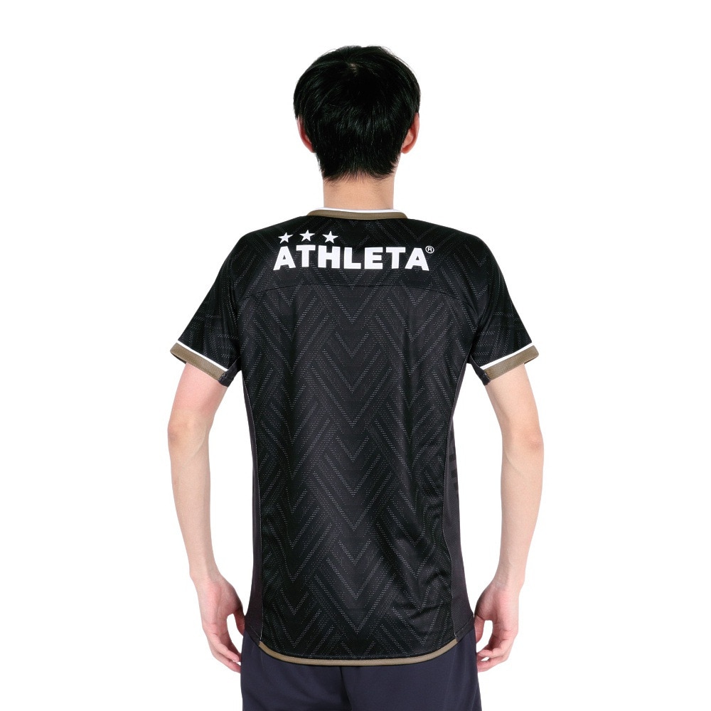 アスレタ（ATHLETA）（メンズ）サッカー フットサルウェア グラフィックプラクティスシャツ 2417 BLK