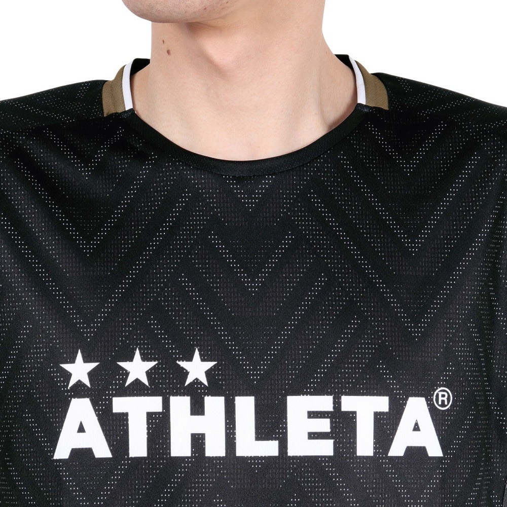 アスレタ（ATHLETA）（メンズ）サッカー フットサルウェア グラフィックプラクティスシャツ 2417 BLK