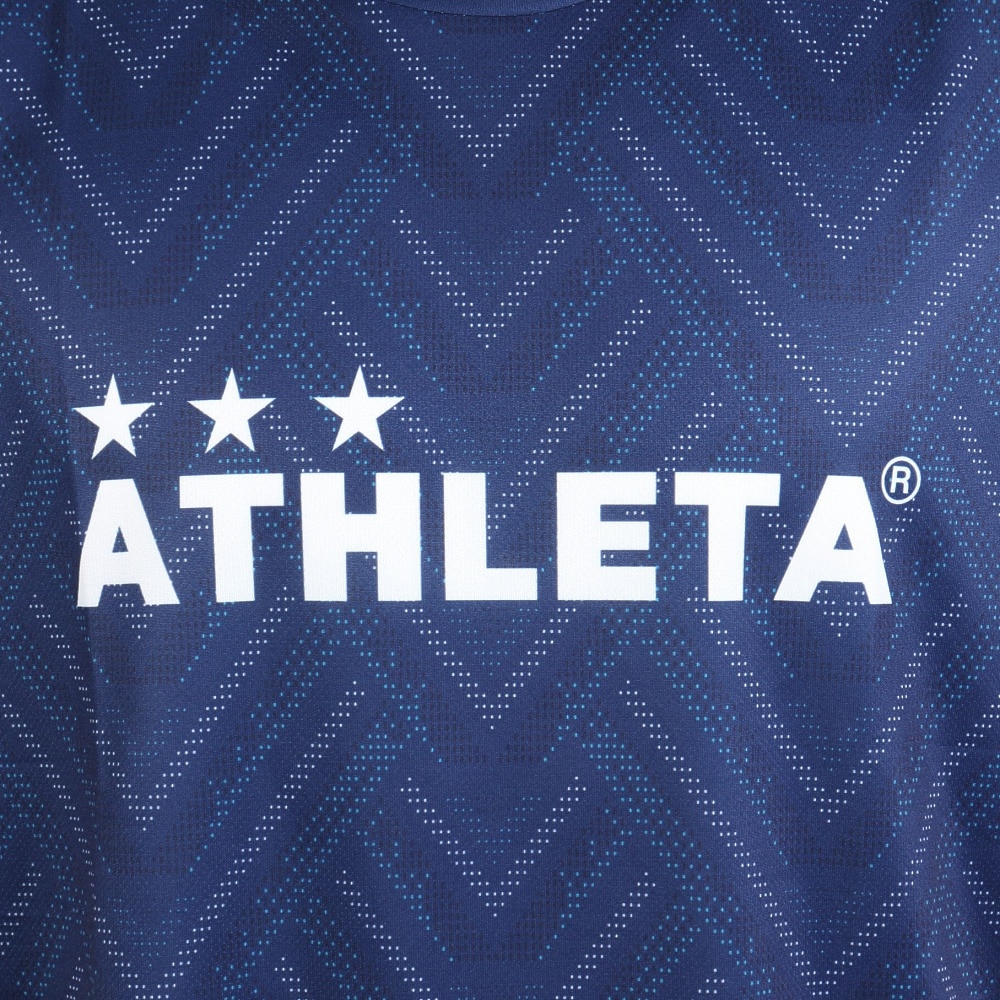 アスレタ（ATHLETA）（メンズ）サッカー フットサルウェア グラフィックプラクティスシャツ 2417 NVY
