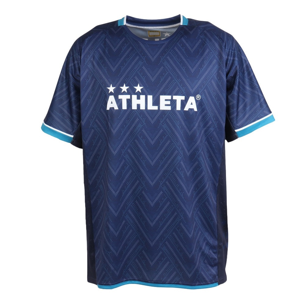 アスレタ（ATHLETA）（メンズ）サッカー フットサルウェア グラフィックプラクティスシャツ 2417 NVY