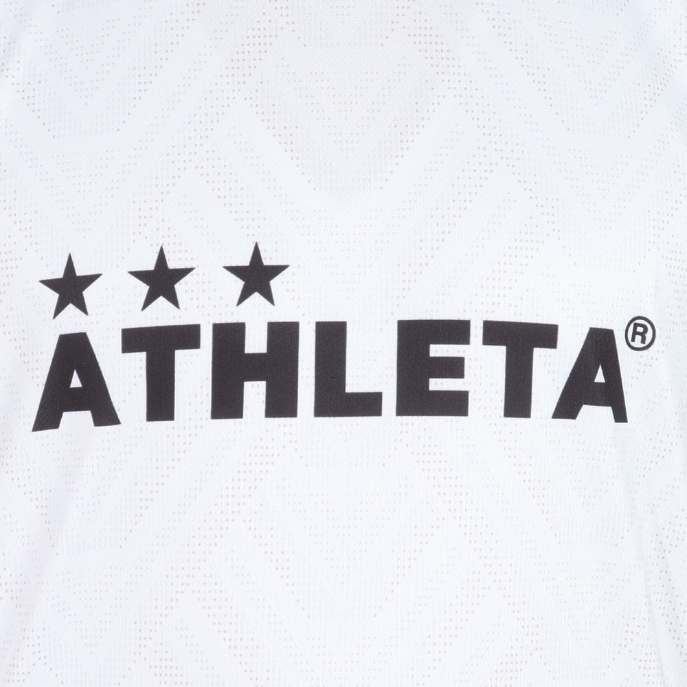アスレタ（ATHLETA）（メンズ）サッカー フットサルウェア 半袖 グラフィック プラクティスシャツ 2417 WHT