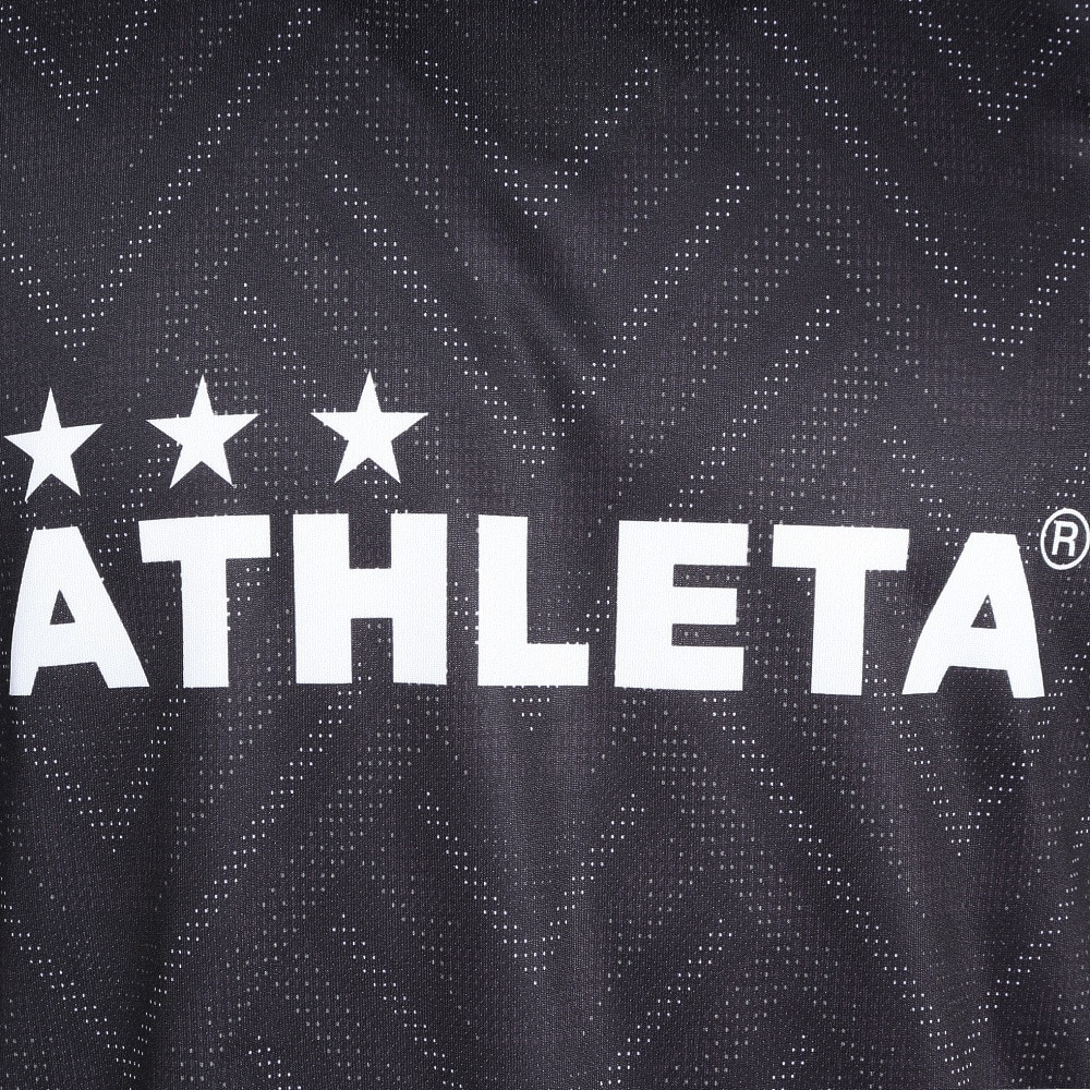 アスレタ（ATHLETA）（メンズ）サッカー フットサルウェア 長袖 グラフィック プラクティスシャツ 2418 BLK