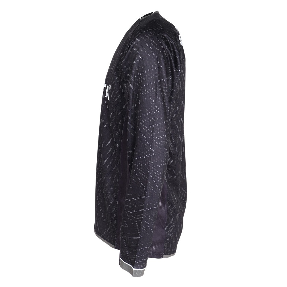 アスレタ（ATHLETA）（メンズ）サッカー フットサルウェア 長袖 グラフィック プラクティスシャツ 2418 BLK