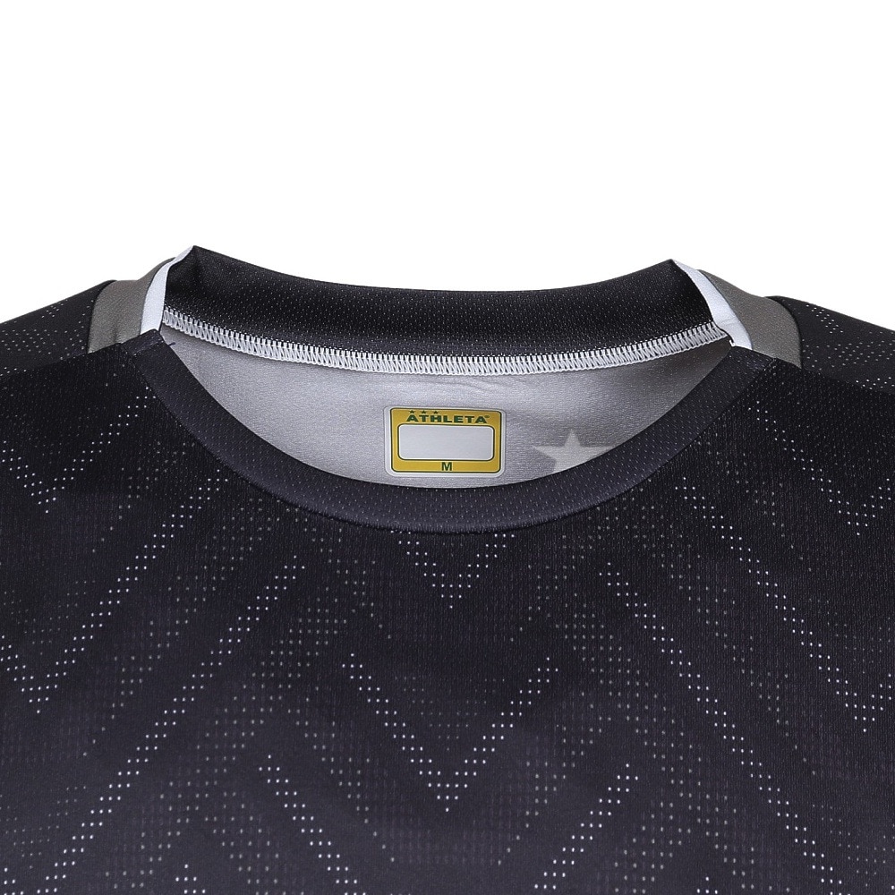 アスレタ（ATHLETA）（メンズ）サッカー フットサルウェア 長袖 グラフィック プラクティスシャツ 2418 BLK