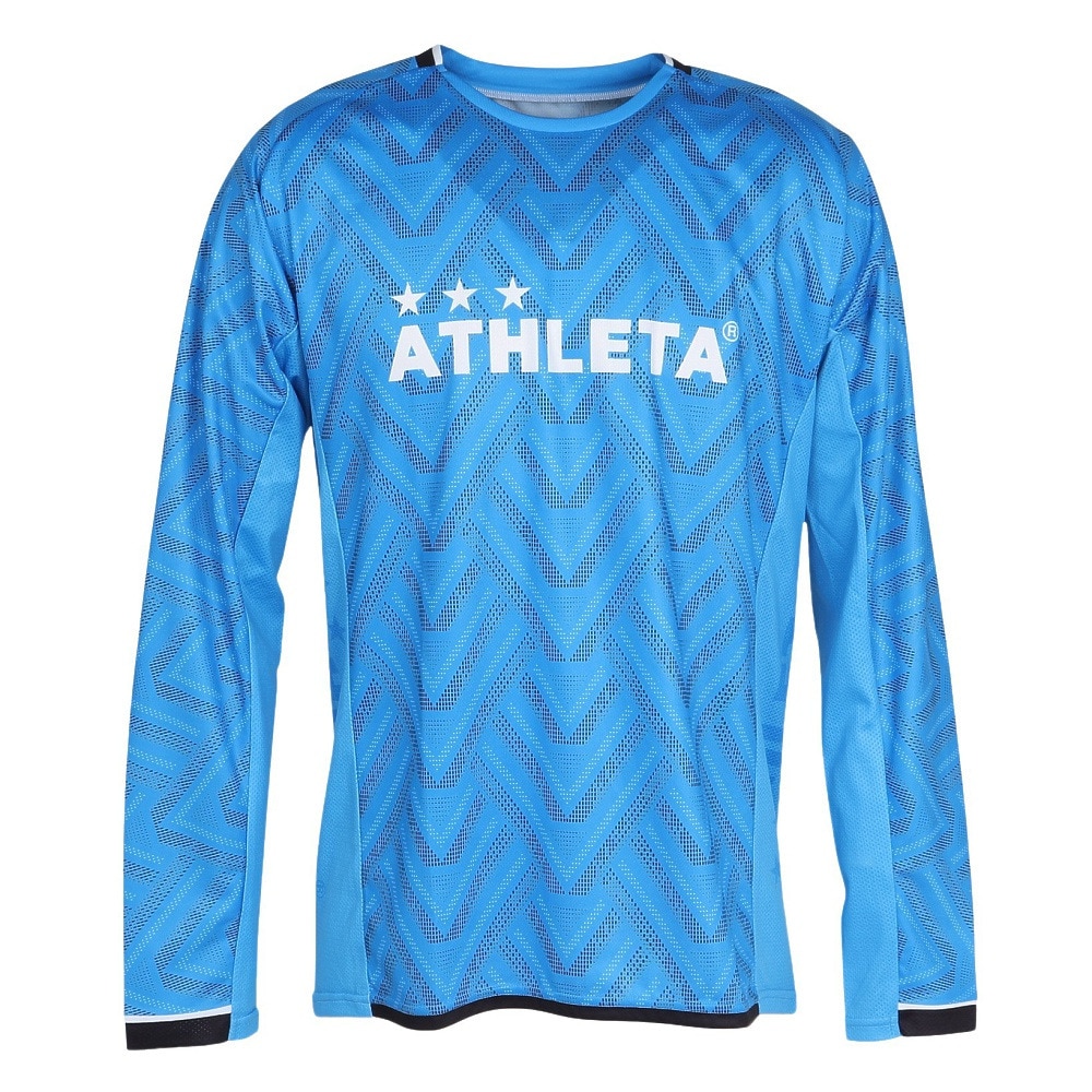 アスレタ（ATHLETA）（メンズ）サッカー フットサルウェア 長袖 グラフィック プラクティスシャツ 2418 FSA