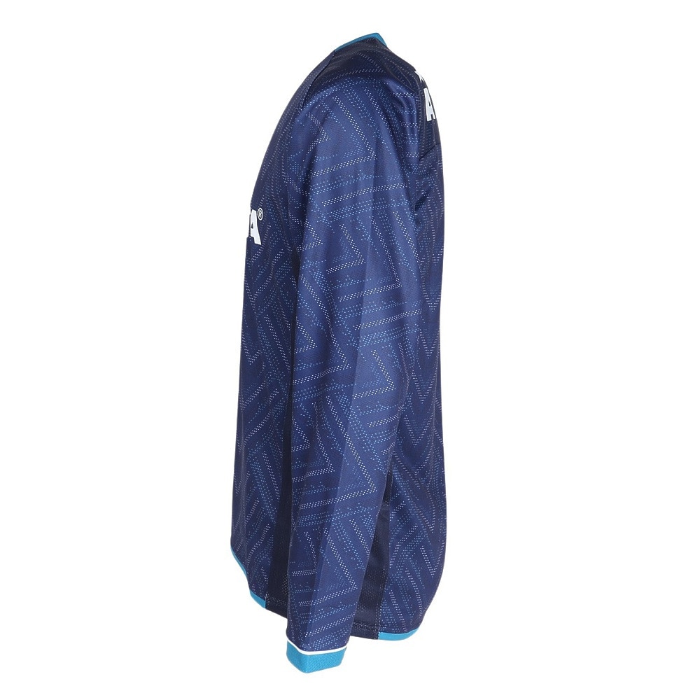 アスレタ（ATHLETA）（メンズ）サッカー フットサルウェア 長袖 グラフィック プラクティスシャツ 2418 NVY