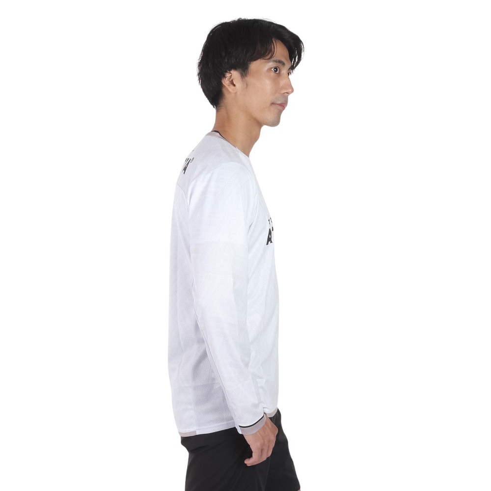 アスレタ（ATHLETA）（メンズ）サッカー フットサルウェア 長袖 グラフィック プラクティスシャツ 2418 WHT