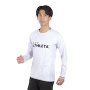 (メンズ)サッカー フットサルウェア 長袖 グラフィック プラクティスシャツ 2418 WHT