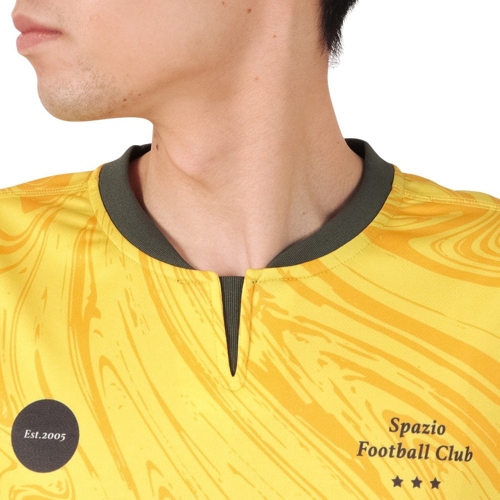 スパッツィオ（SPAZIO）（メンズ）サッカー フットサルウェア オーバーサイズ マーブル 半袖プラシャツ GE-1003-14